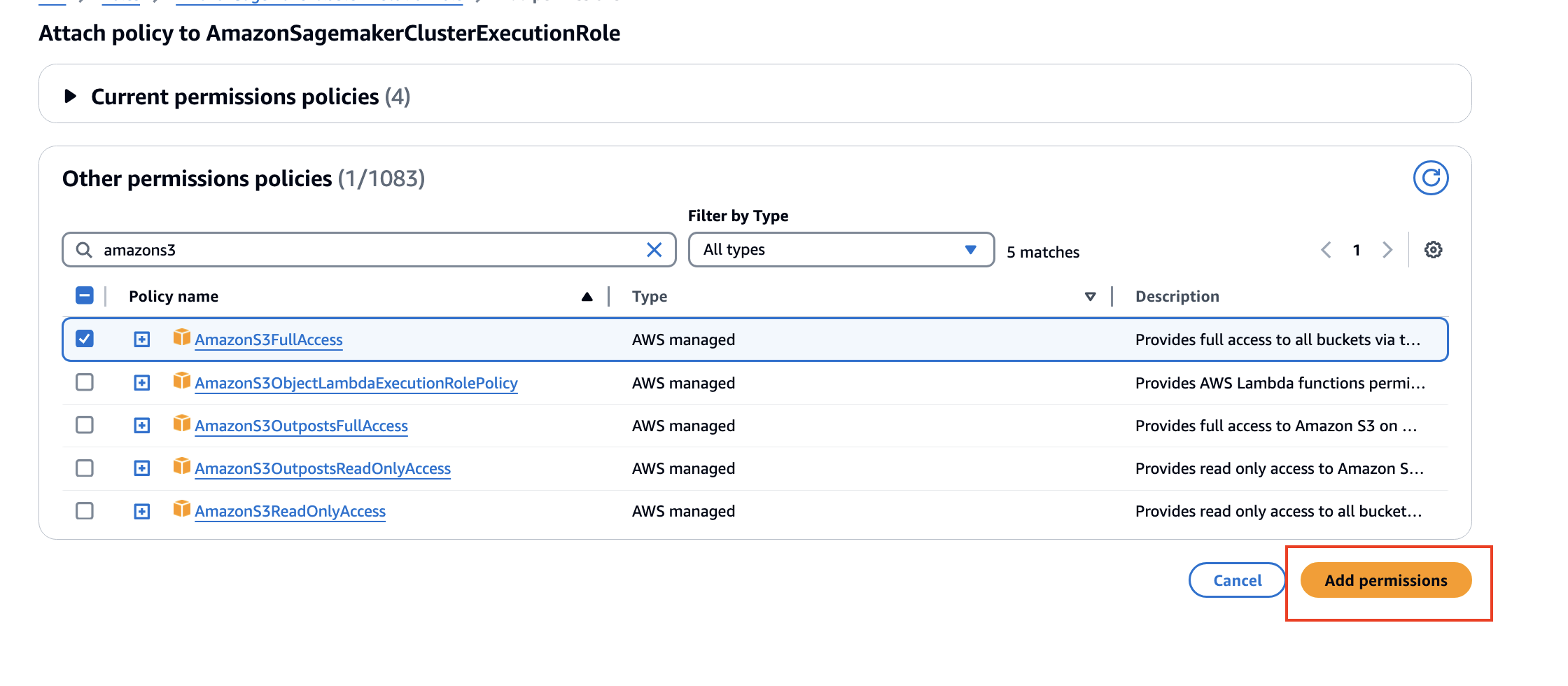 Amazon S3 Access Policy