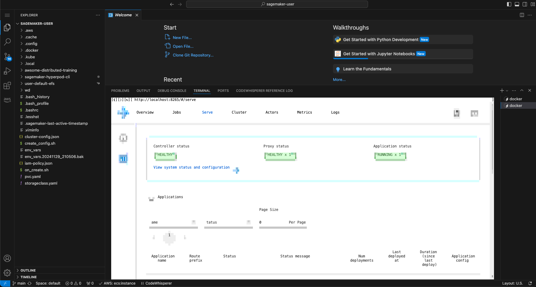 Terminal-based Ray Dashboard