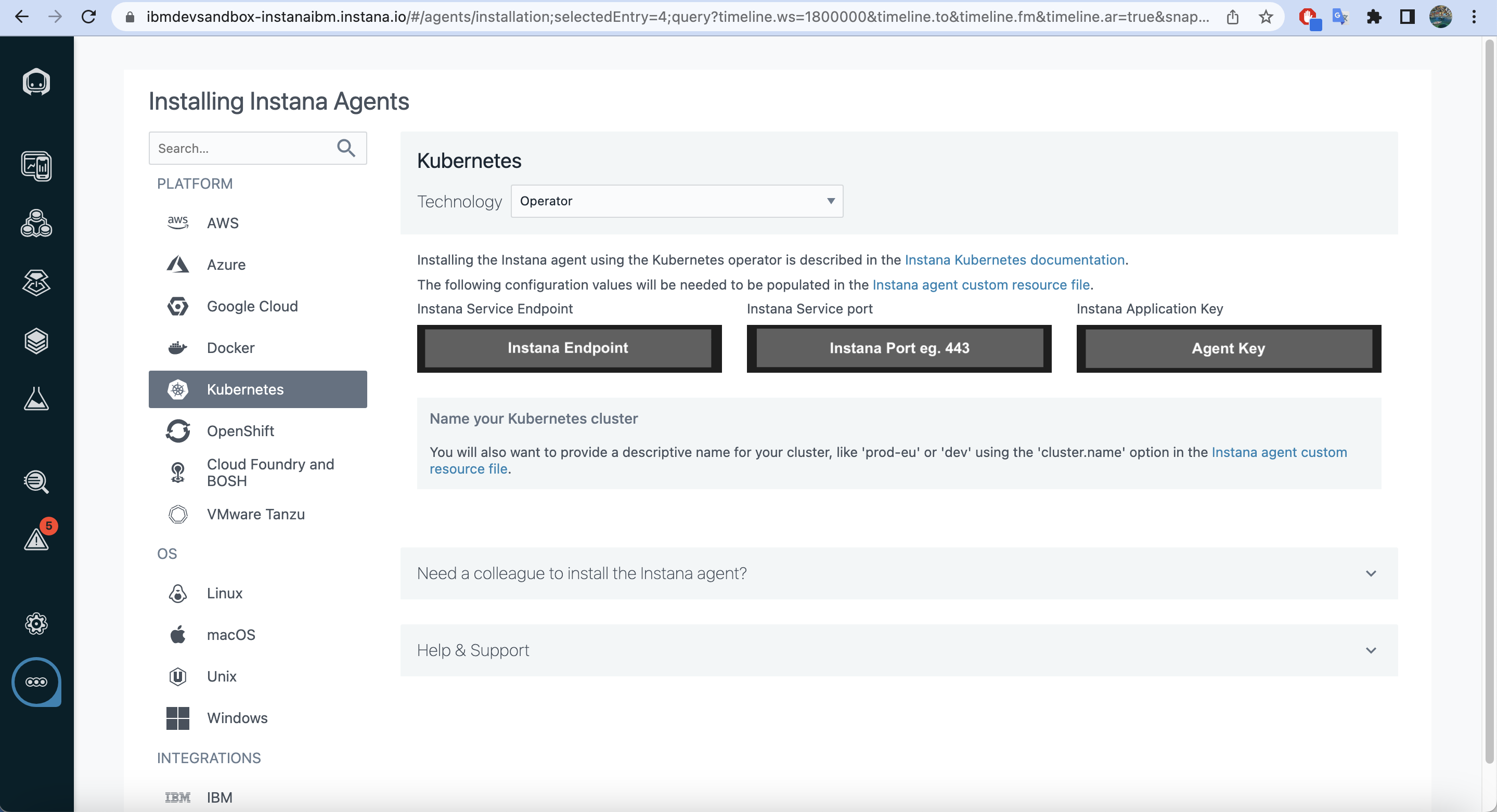 Instana Agent Configuration