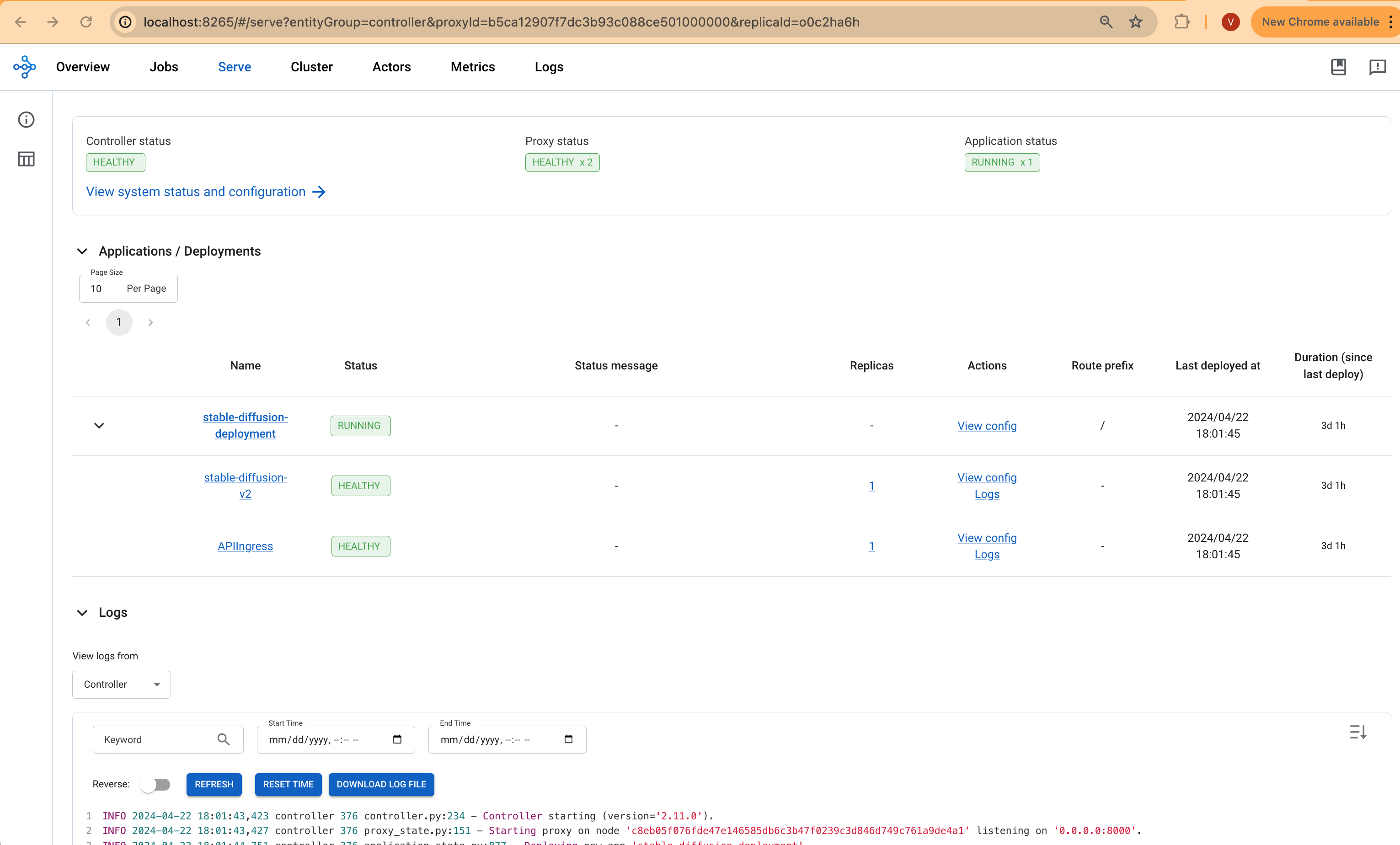 RayServe Deployment