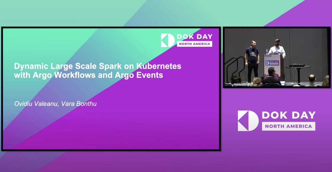 Dynamic Large Scale Spark on Kubernetes with Argo Workflows and Argo Events - DoK Day KubeCon NA 2023