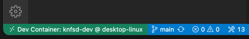 Visual Studio Code status bar highlighting the GREEN Remote Host menu