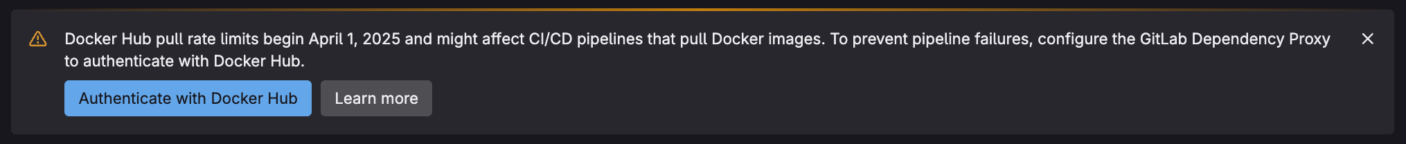 GitLab CI Docker Hub Rate Limits