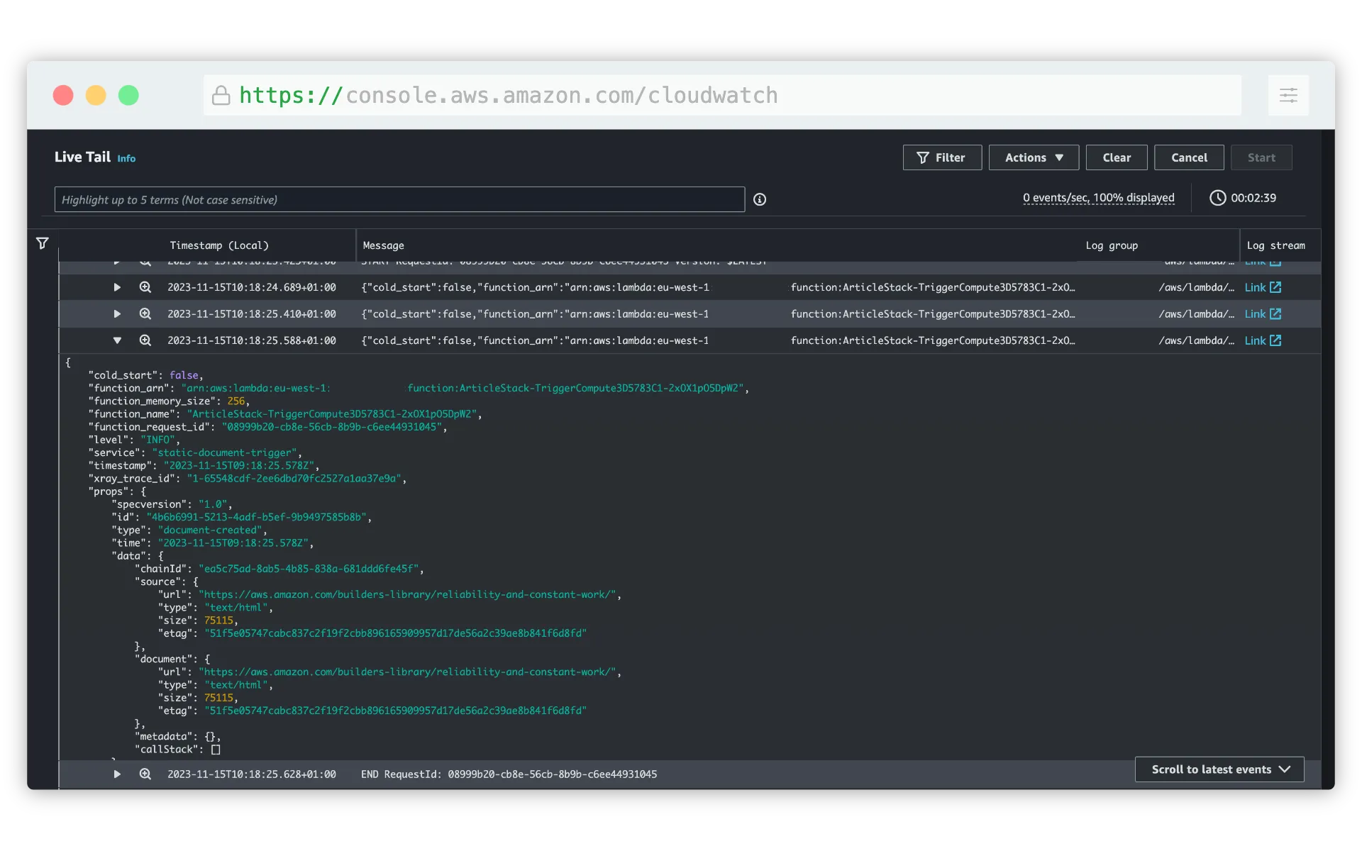 CloudWatch Logs