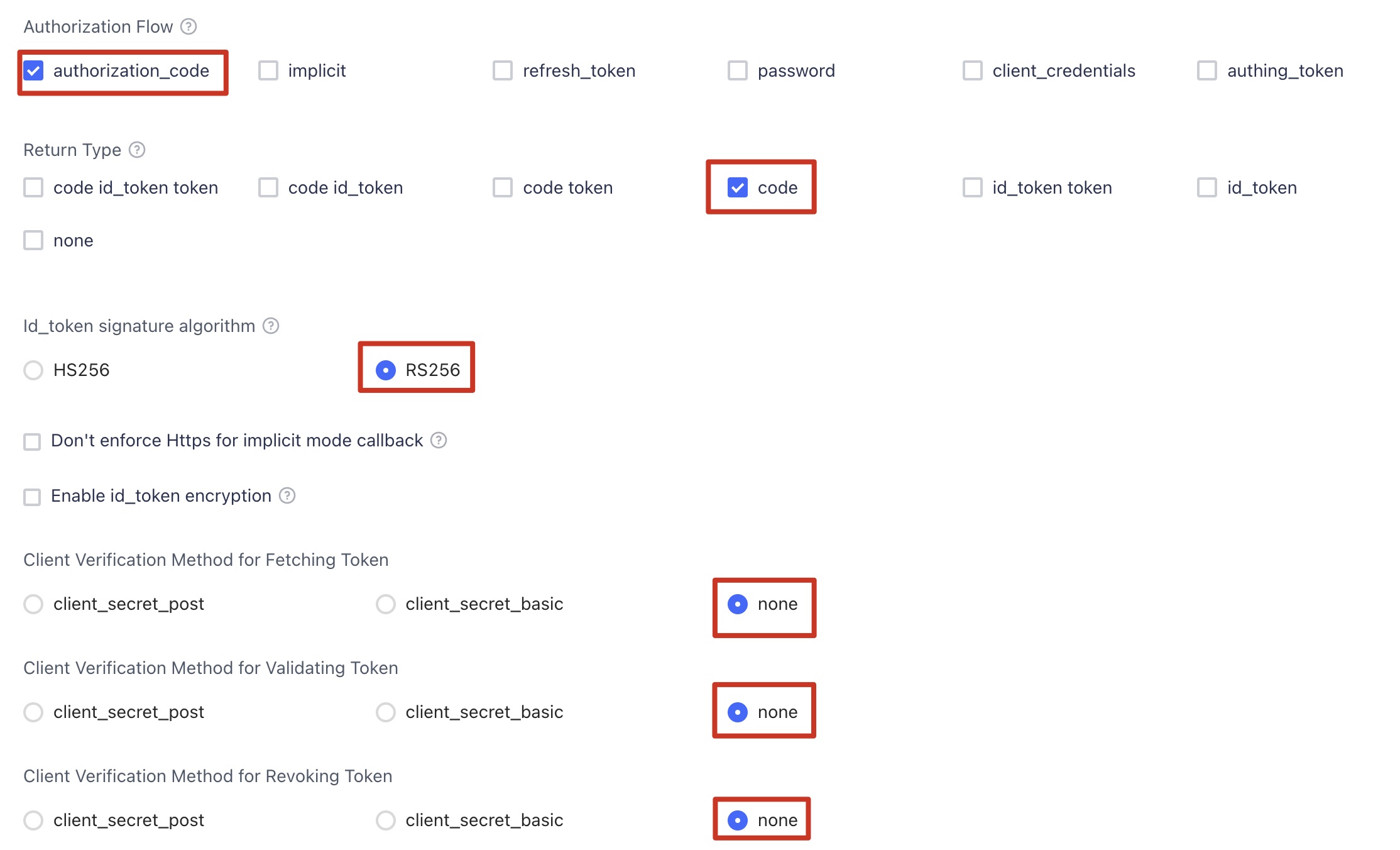 Authing Authentication Configuration