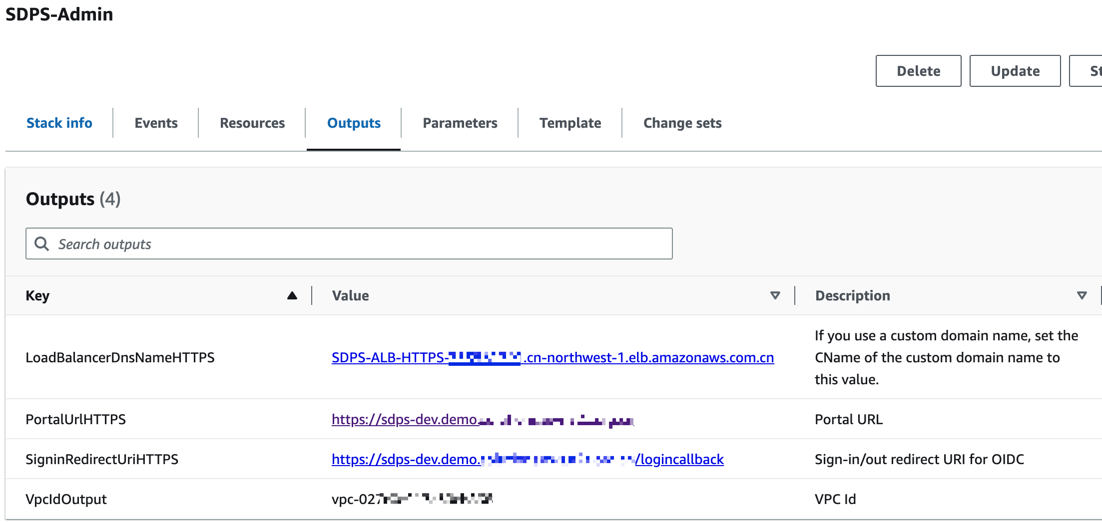 Cloudformation Output